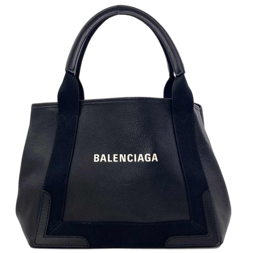 Balenciaga 339933 Navy Cabas Tote Bag Leather Women's BALENCIAGA